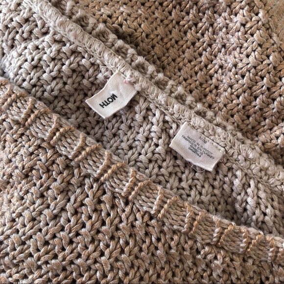 ANTHROPOLOGIE MOTH Metallic Knit Pullover Sweater - Picture 5 of 5